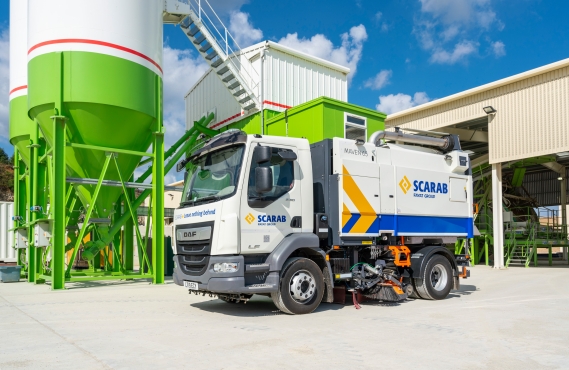 Maven 65 truck-mounted sweeper.