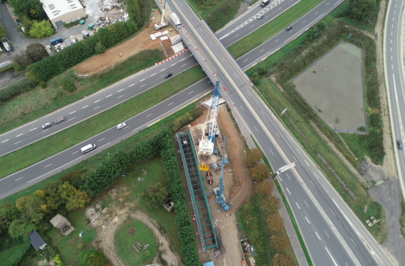 Passerelle N118 Saclay Razel Bec