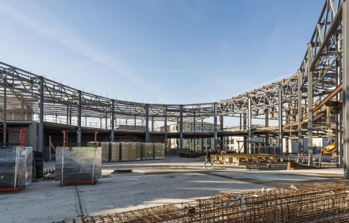 Charpente du centre commercial Val d'Europe