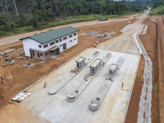 Mbankomo Razel Cameroun peage route travaux afrique