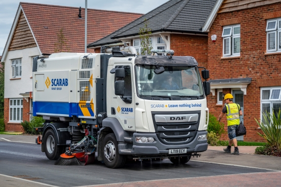 Maven 65 truck-mounted sweeper.