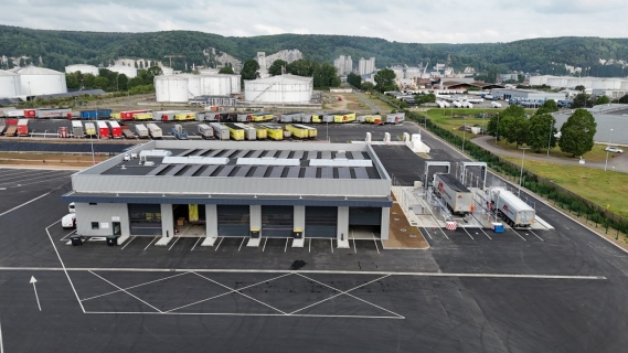 Construction plateforme logistique à Le Grand-Quevilly, Seine-Maritime (76), Normandie - conception et réalisation Espace Engineering Fayat, contractant général et maître d'oeuvre
