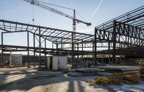 Charpente du centre commercial Val d'Europe