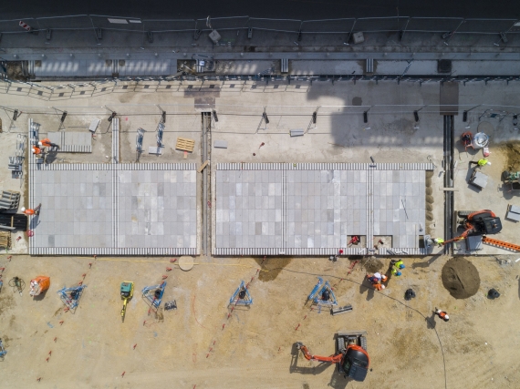 Rénovation place des terreaux Lyon Razel Bec