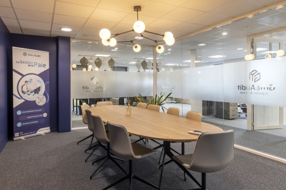 Aménagement intérieur bâtiment de bureaux à Puilboreau, Charente-Maritime (17), Nouvelle-Aquitaine - Conception et réalisation Espace Engineering Fayat, contractant général et maître d'œuvre