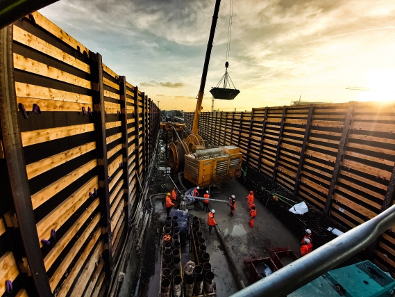 Chantier Franchissement Urbain Pleyel