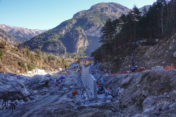 Travaus d'urgence tempête Alex vallée Rora Razel Bec