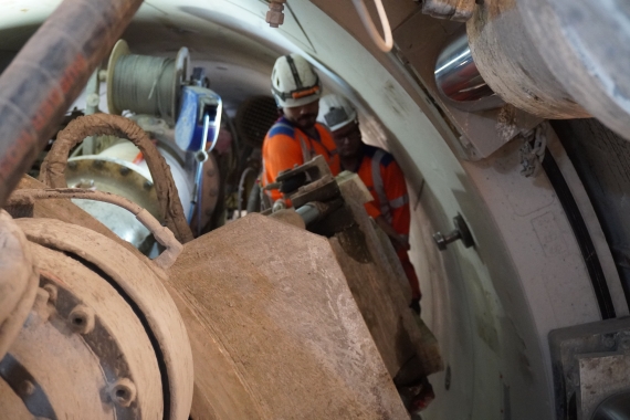 Razel-Bec Réunion chantier Cadereaux de Nîmes