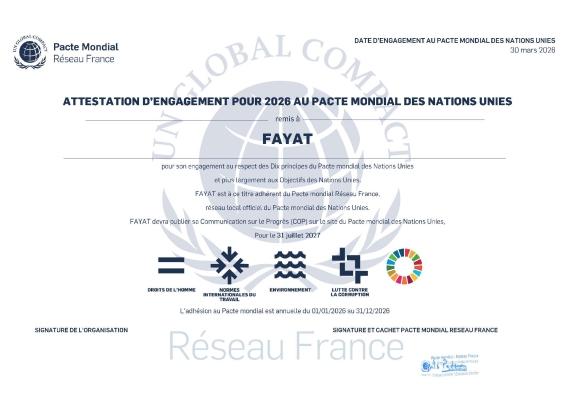 Certificat Adh&eacute;sion FES Global Compact