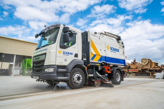 Maven 65 truck-mounted sweeper.