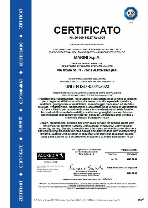 UNI EN ISO 45001