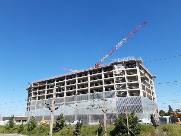 construction parking silo